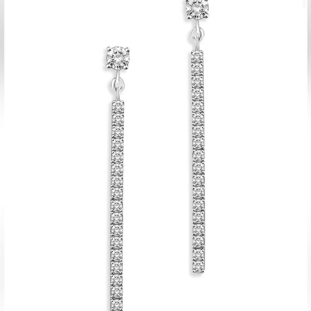 Diamond drop earrings